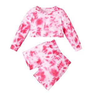 NWT Patpat Toddler Girl Tie Dye Top & Shorts Set